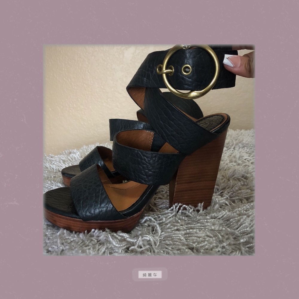 Lucky Brand Chunky Heeled Sandal
